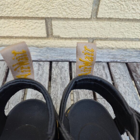 Dr. Martens Blaire Vegan Black Chunky Platform Strap Sandals - Picture 10 of 11